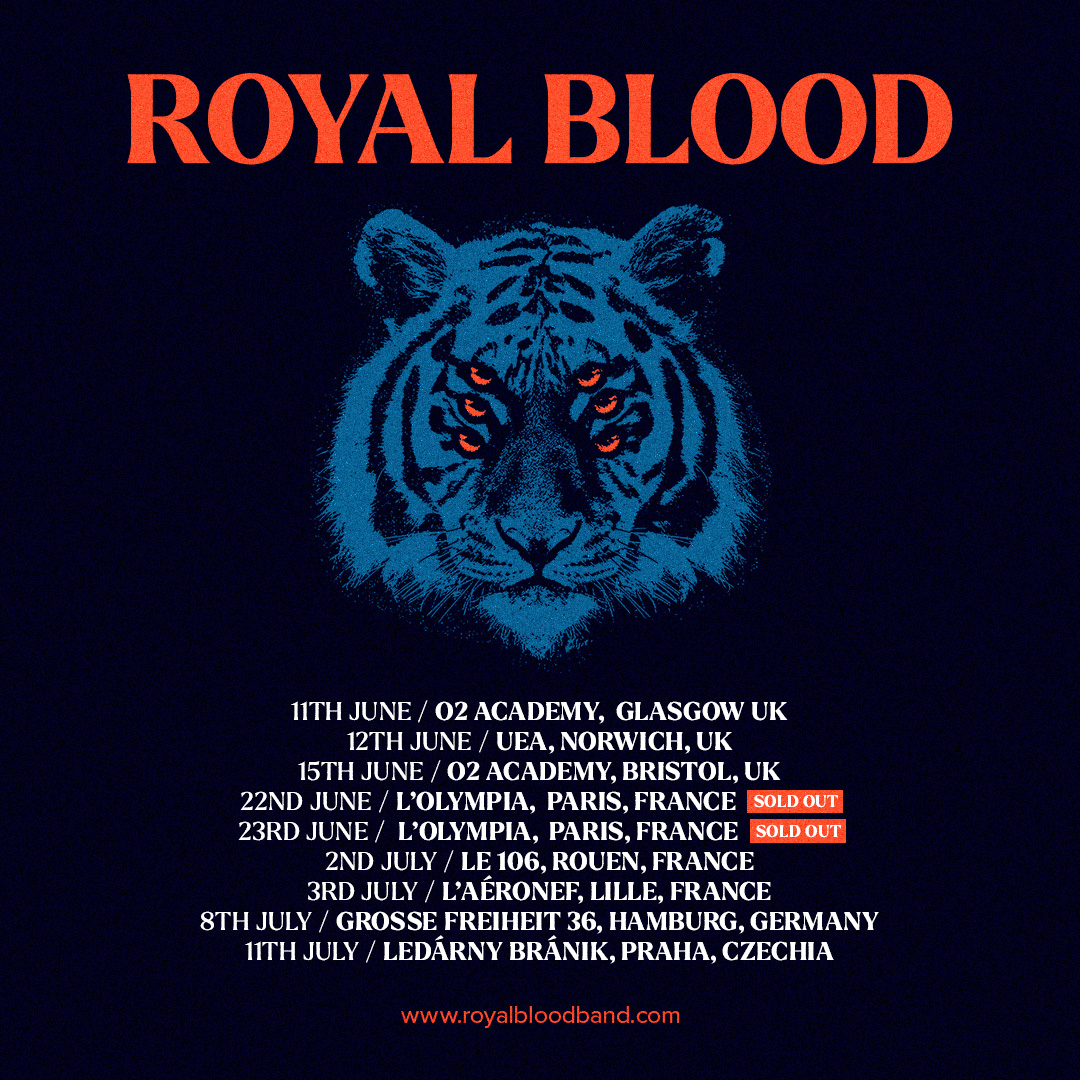 Royal Blood Tour Poster, partners with Twickets